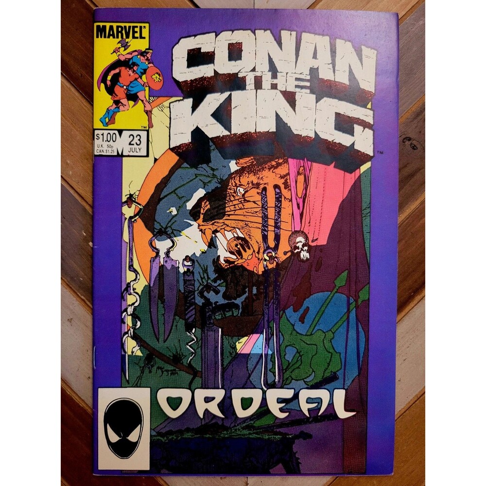 Conan The King #23 (Marvel 1984) "Ordeal" Kaluta Cover, Marc Silvestri Art (6.0)
